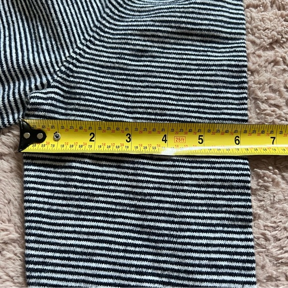 Express Cotton Blend Striped Hooded Sweater Women’s Size M - Picture 3 of 9